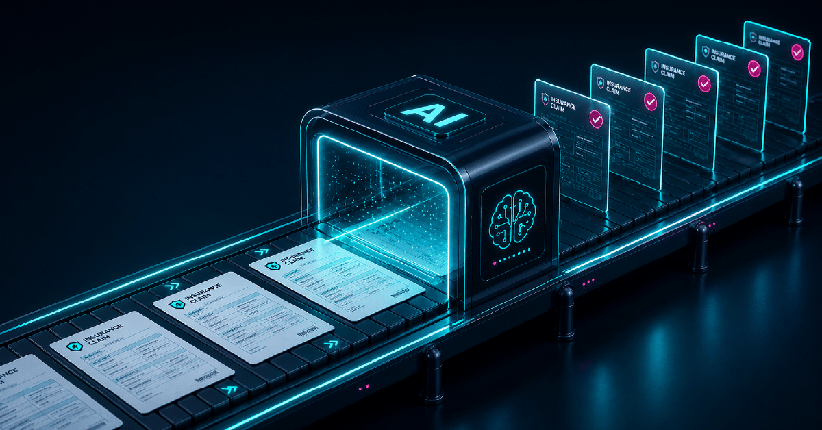 Claims platform desktop interface screenshot